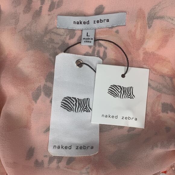 Naked Zebra NWT Sleeveless Floral Print Full Lining Size L Adjustable St… - Picture 9 of 10